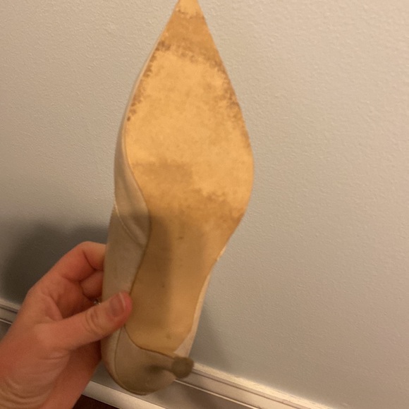 Cream Pointed Heels - Picture 6 of 8